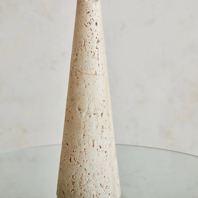 A gorgeous seven piece sculptural shelf likely custom designed by an interior designer for an Italian residence. This...