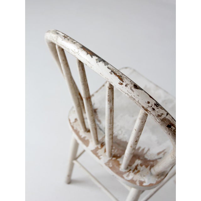 Vintage Painted Windsor Bow Back Chair For Sale - Image 12 of 17