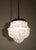 Art Deco Opaline Pate de Verre Chandelier with Relief Decorations, 1920s For Sale - Image 12 of 17