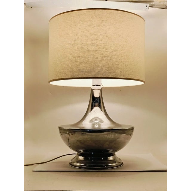 1970s Vintage Table Lamp with Chrome Base, 1970s For Sale - Image 5 of 9
