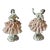 Vintage Dresden Rococo-Style Petite Porcelain Figurines Dancing in Lace Skirts, Mid-1990s by Germany’s Porzellanfabrik Unterweißbach- a Paiir For Sale