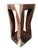 Contemporary Natural Wood Four Leg Curve Stool For Sale - Image 3 of 3
