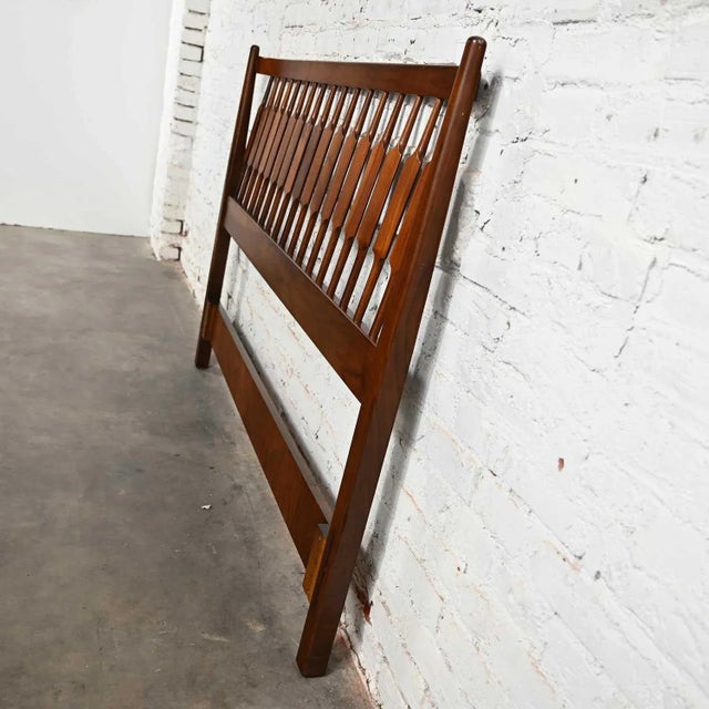 Wood 1960's MCM Drexel Declaration Full Size Headboard by Kipp Stewart & Stewart MacDougall For Sale - Image 7 of 13