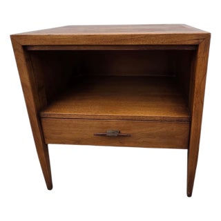 Vintage Danish Modern Century Furniture Night Stand End Table Rosewood Bronze For Sale