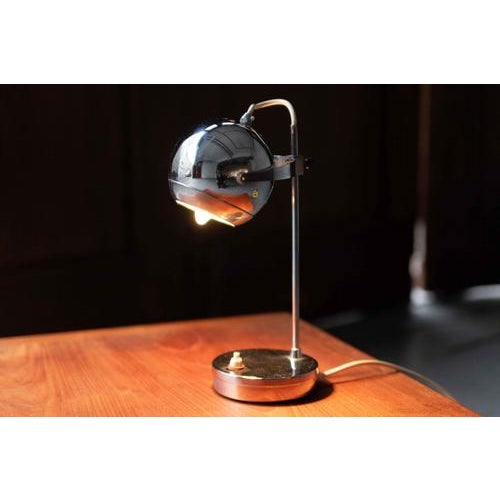 This space age ‘eyeball’ desk lamp was designed and produced in Italy during the 1970’s. The design is very reminiscent of...