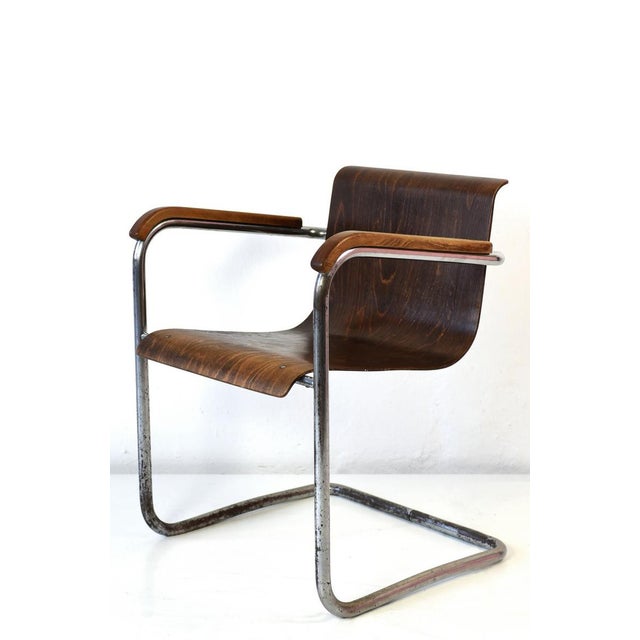Czech Cantilever Armchair, 1930s For Sale - Image 9 of 9