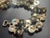 1950s MCM Lisner Mother-of-Pearl Bracelet Multi-Tiered Structural Design Rhinstone Accent For Sale - Image 5 of 6