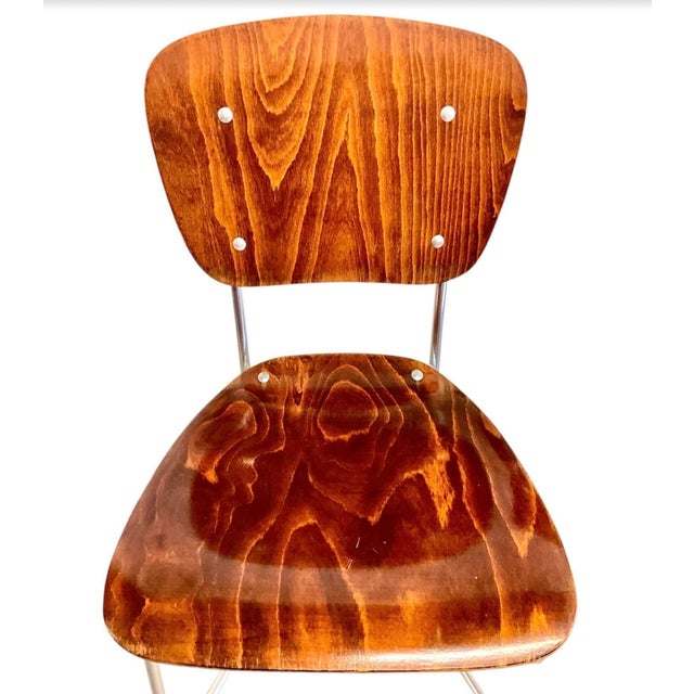 Mid-Century Modern Minimalist First Edition Aluflex Stackable Folding Chairs from Armin Wirth, Switzerland, 1950s, Set of 4 For Sale - Image 10 of 18