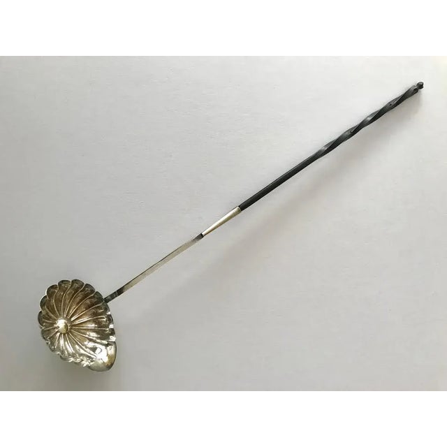 Silver Antique French Silver Toddy Ladle 18th Century Hallmark 950 Pure Sterling For Sale - Image 8 of 9