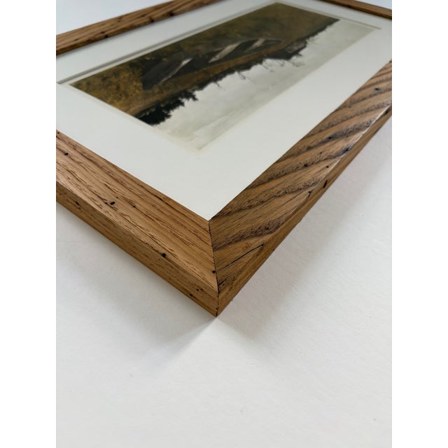 Andrew Wyeth Andrew Wyeth’s “Teel’s Island” Framed in American Chestnut For Sale - Image 4 of 7