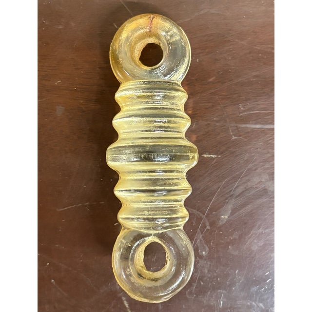 Antique Clear Glass Coil Radio Strain Dog Bone Insulator For Sale In Kansas City - Image 6 of 7