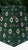 2020s Green Foulard French Country Lampshade Small Clip on Hexagon Handmade For Sale - Image 5 of 12