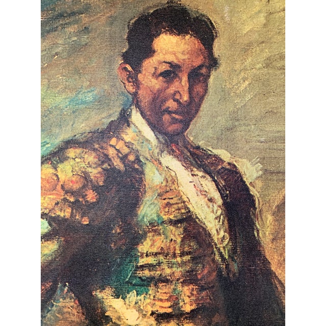 Traditional Mid-Century Portrait Bull Fighter Antonio Fuentes by Ricard Canals For Sale - Image 3 of 6