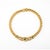 Mid-Century Modern Vintage 18k Yellow Gold Emerald Diamond Graduated Articulated Curb Link Bracelet For Sale - Image 3 of 7