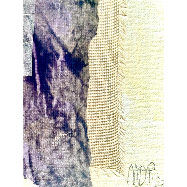 Textile Maria Donata Papadia, Calicanto, Mixed Media Paper Collage For Sale - Image 7 of 12