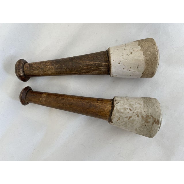 Mid 20th Century Display Mortar & Pestle - Set of 2 For Sale - Image 4 of 6