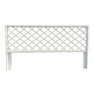 Vintage King Size Bamboo Lattice Headboard For Sale