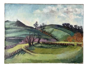 British Artist, Somerset Countryside Scene, 20th Century, Oil on Canvas