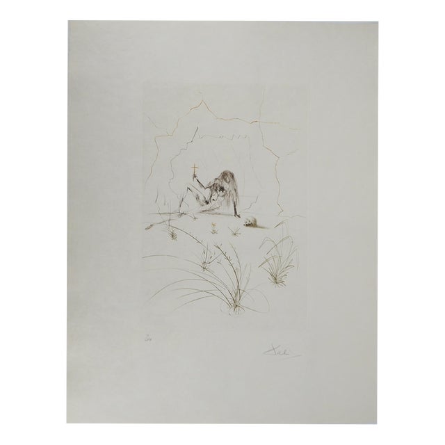 Salvador Dali, Nude, Brother Ogrin, The Hermit, 1970, Engraving For Sale