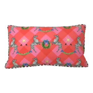 Holiday Novelty Pink Zebra Lumbar