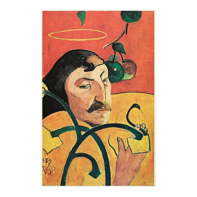 1977 After Paul Gauguin "Self-Portrait", Large Full-Color Print For Sale