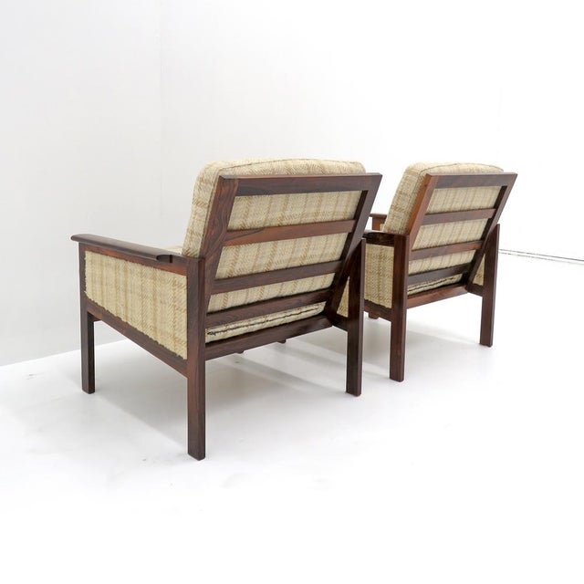 Set of Two Illum Wikkelsø “Capella” Chairs in Rosewood, 1950 For Sale In Los Angeles - Image 6 of 10