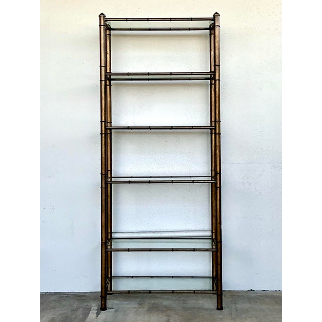 Vintage Burnished Brass Etagere For Sale - Image 12 of 12