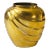 Vintage Embossed Brass Vase For Sale