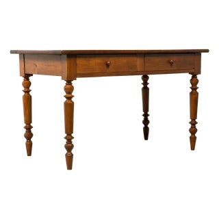 Mid-19th Century French Louis Philippe Walnut Writing Table For Sale