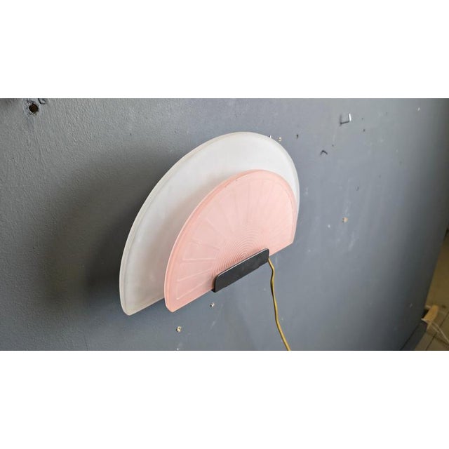 Vintage Glass Wall Light from Arteluce, 1980s For Sale - Image 14 of 17