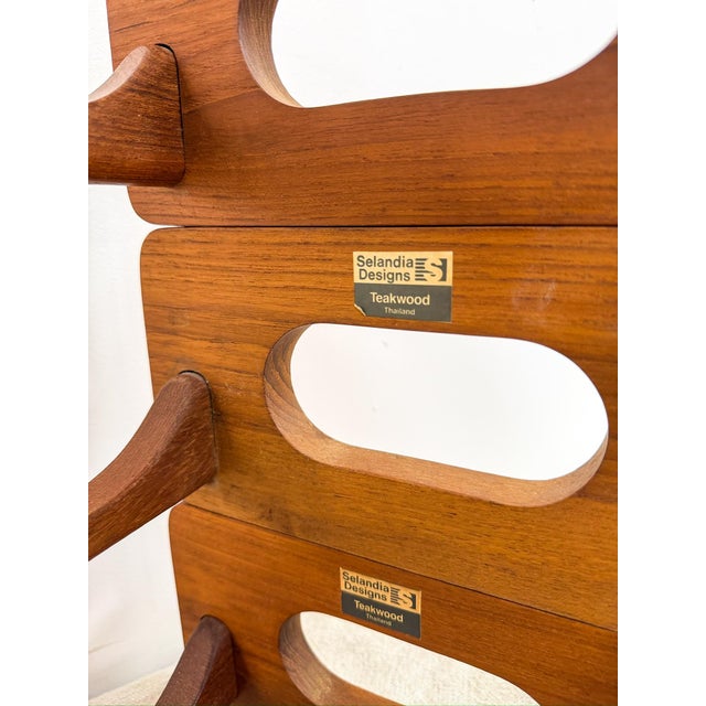 Vintage Selandia Designs Teak 12-Bottle Modular Wine Rack Danish Designs For Sale - Image 12 of 12