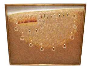 Eduardo Esquivel Solario (Solarium) Acrylic Paint Framed Wall Art 2005 Signed