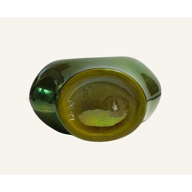 Eva Zeisel 1983 Eva Zeisel Belly Button Eosin-Glazed Porcelain Vase For Sale - Image 4 of 6