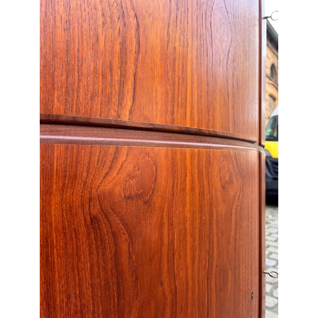 Teak Corner Cabinet with Lock from Denmark For Sale - Image 10 of 11