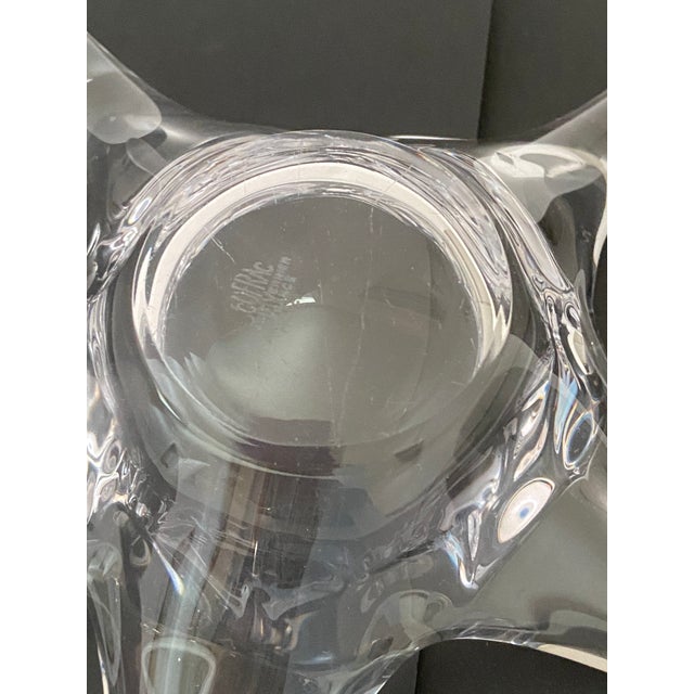 Starfish Crystal Bowl French Signed Cofrac Art Verrier For Sale - Image 9 of 12