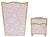 Add a touch of elegance to your home with our hand-painted metal tissue holders, and wastepaper baskets. Each item is...