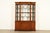 Kittinger Georgian Carved Mahogany Lighted Breakfront Bookcase Cabinet, Circa 1960s For Sale - Image 11 of 11