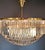 Postmodern Modern Gold Brass Round Chandelier Art Nouveau XXL For Sale - Image 10 of 11