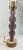 Ceramic Rare Vintage Handmade MCM Purple Lucite and Pottery Base Electric Table Lamp For Sale - Image 7 of 12