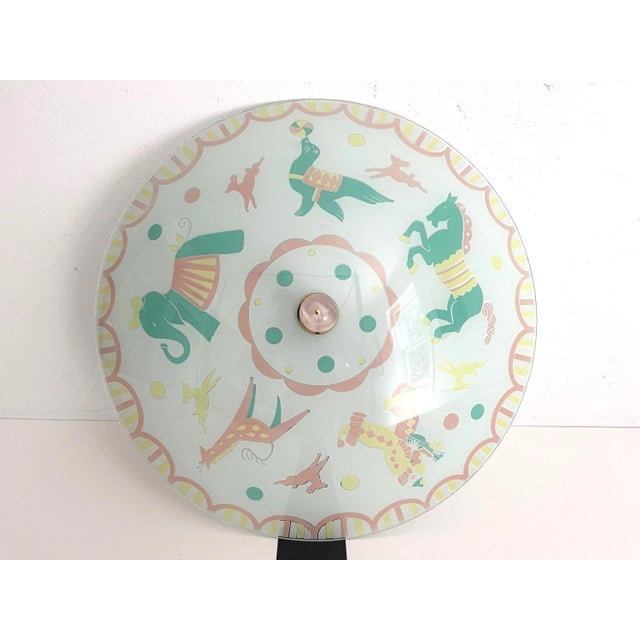 Moe Light 1950s Circus Animals Ceiling Light For Sale - Image 4 of 18