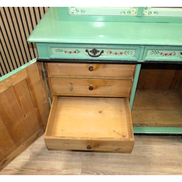 Hand Painted Kitchen Buffet For Sale - Image 12 of 18