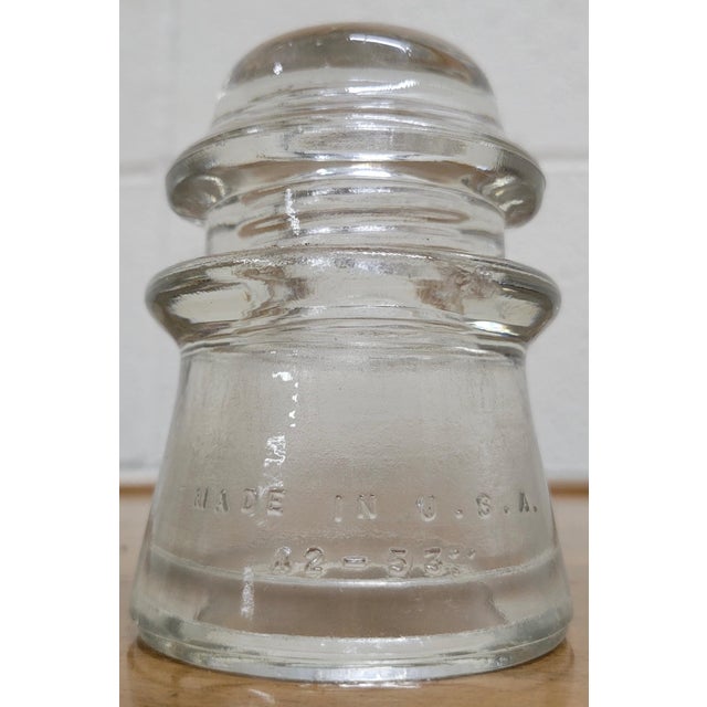 Vintage Hemingray 11 Clear Glass Insulator For Sale In Kansas City - Image 6 of 11