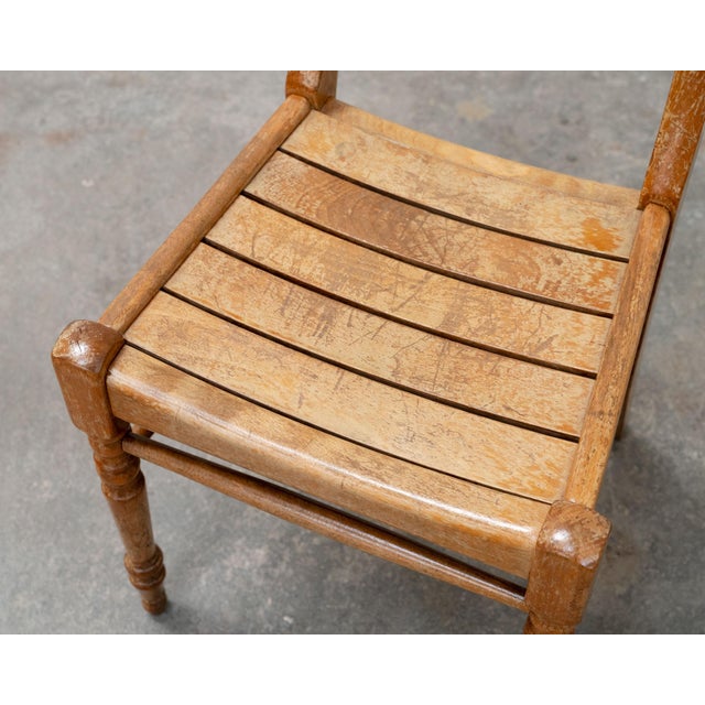 Brown Bistro Chairs in Beech, 2000s, Set of 6 For Sale - Image 8 of 10