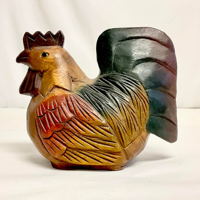 True confessions…as much as we adore this wood carved resting chicken, we love the most that its legs and feet are carved...