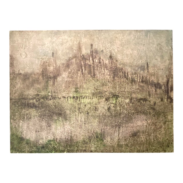 City on a Hill Abstract Painting For Sale