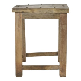 Solid Wood Workshop Stool For Sale