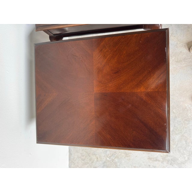 Vintage Drexel Queen Anne Solid Mahogany One-Drawer Nightstands – A Pair For Sale In Miami - Image 6 of 12