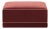 Willow Berry Red with Mauve Piping Performance Velvet Ottoman For Sale - Image 4 of 4