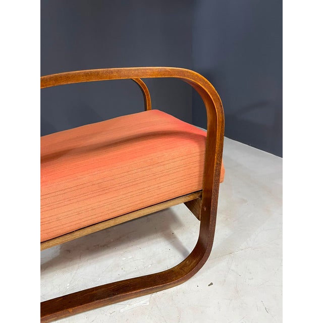 Brown H-70 Lounge Reclining Chairs by Jindřich Halabala for Up, Former Czechoslovakia, Brno, 1930s, Set of 2 For Sale - Image 8 of 14