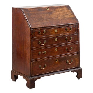 George III Mahogany Bureau (C. 1780) For Sale